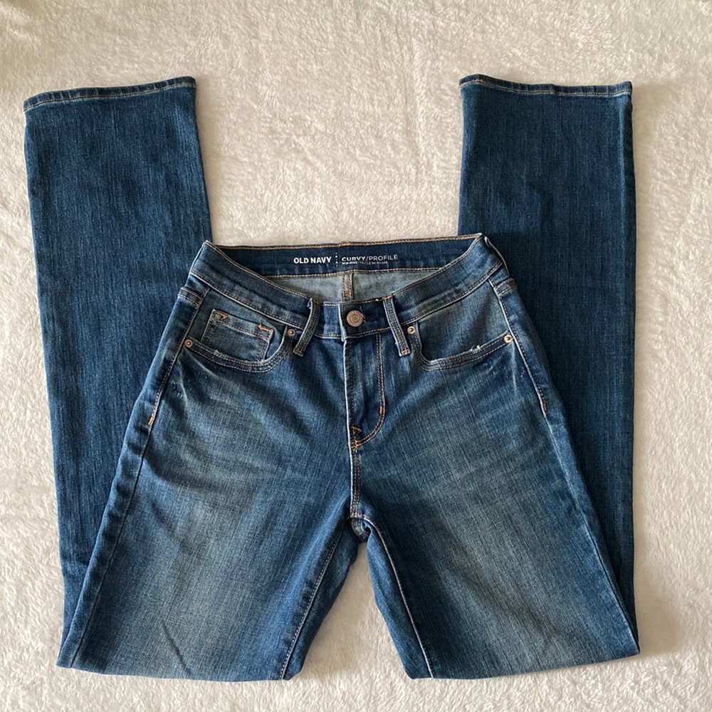 Old Navy midrise bootcut jeans (00)